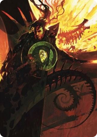 0033 Mishra's Command Art Card S Art Series: The Brothers' War
