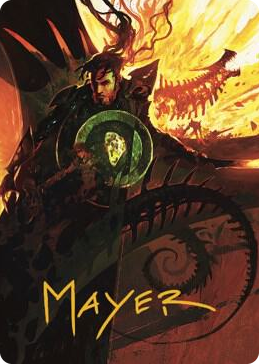 0033 Mishra's Command Art Card (Gold-Stamped Signature) S Art Series: The Brothers' War