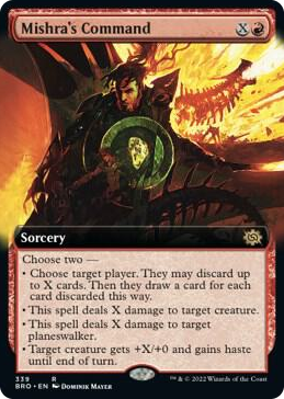 0339 Mishra's Command (Extended Art) R The Brothers' War