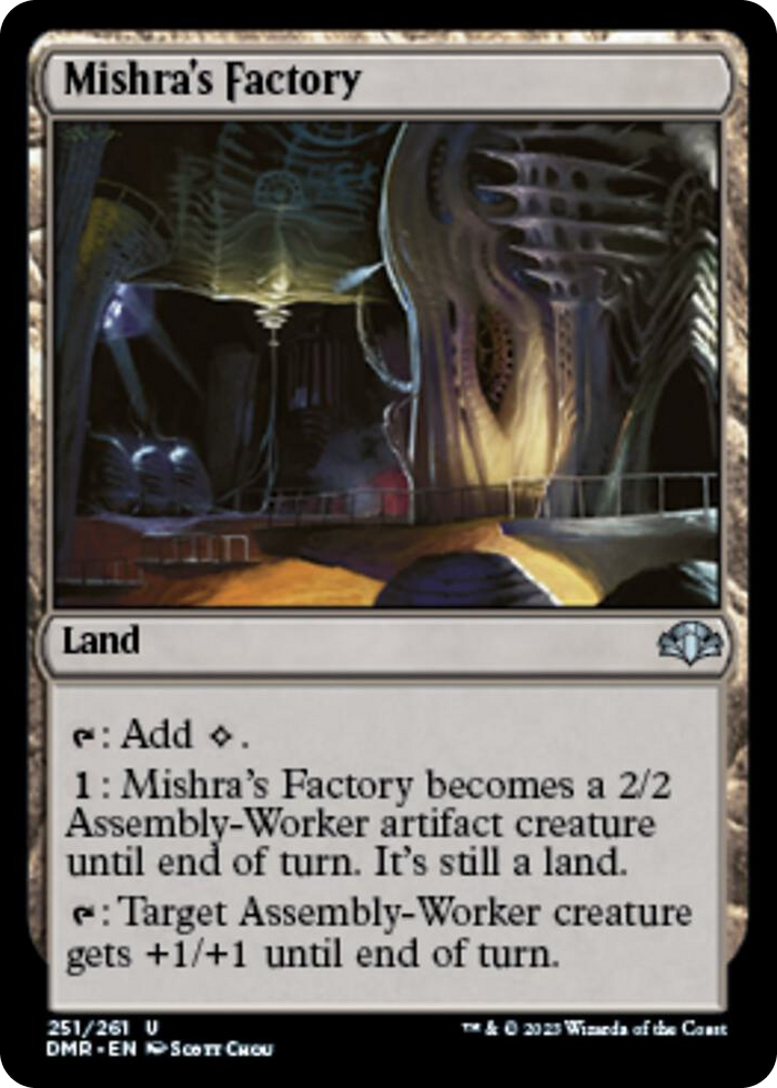 Mishra's Factory #251 U - Dominaria Remastered Pokemon card