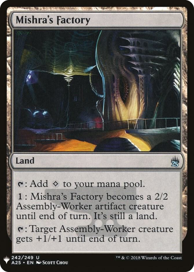 Mishra's Factory (A25) #242 U - The List Reprints Pokemon card