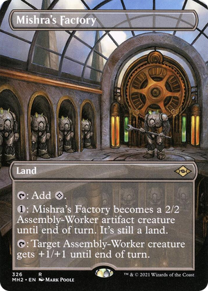 0326 Mishra's Factory (Borderless) R Modern Horizons 2