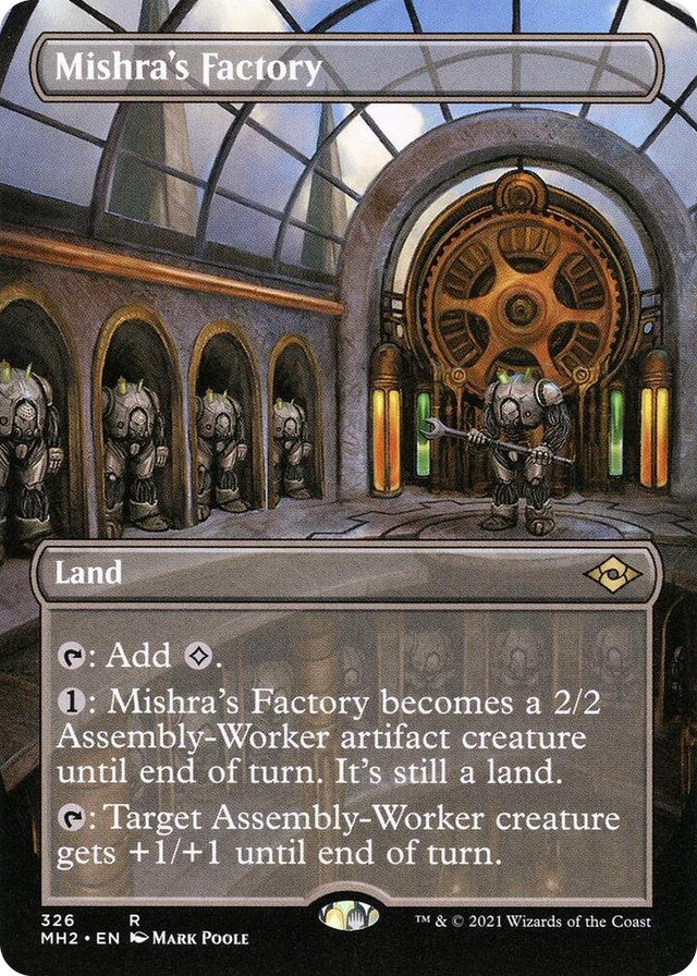 0326 Mishra's Factory (Borderless) R Modern Horizons 2
