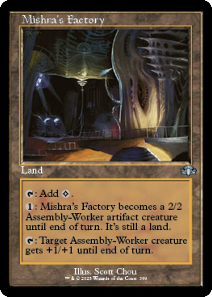 Mishra's Factory (Retro Frame) #399 U - Dominaria Remastered Pokemon card
