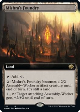 0372 Mishra's Foundry (Extended Art) R The Brothers' War