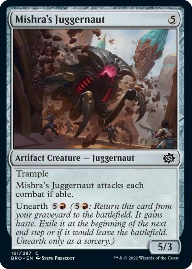0161 Mishra's Juggernaut C The Brothers' War