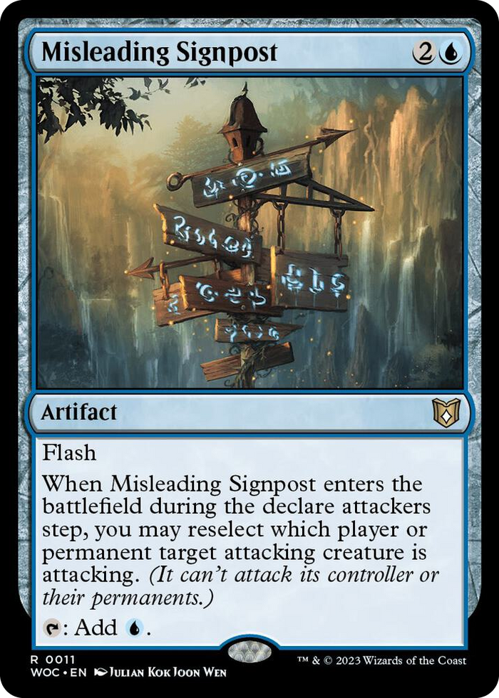 Misleading Signpost #11 R - Commander: Wilds of Eldraine Pokemon card