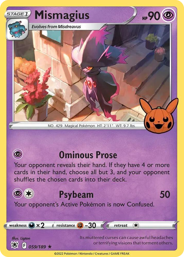 0059 Mismagius Promo Trick or Trade BOOster Bundle