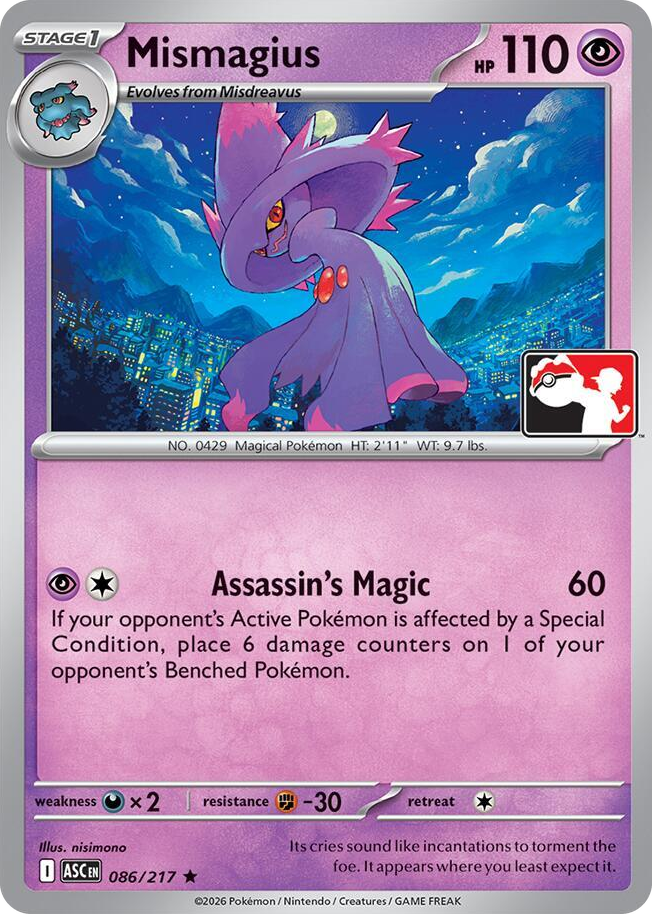 0086 Mismagius Rare Prize Pack Series Cards