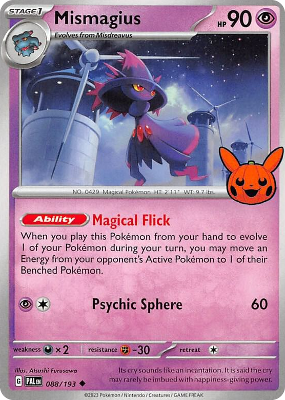 0088 Mismagius Uncommon Trick or Trade BOOster Bundle 2023