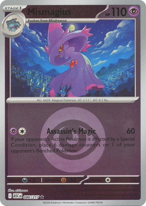 0086 Mismagius (Energy Symbol Pattern) Rare Ascended Heroes