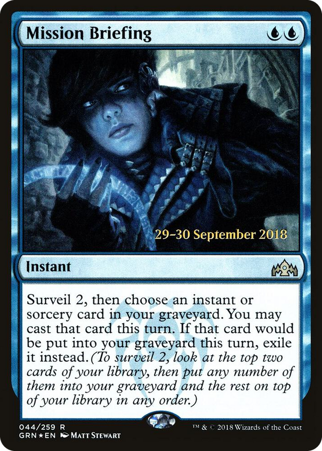 0044 Mission Briefing R Prerelease Cards