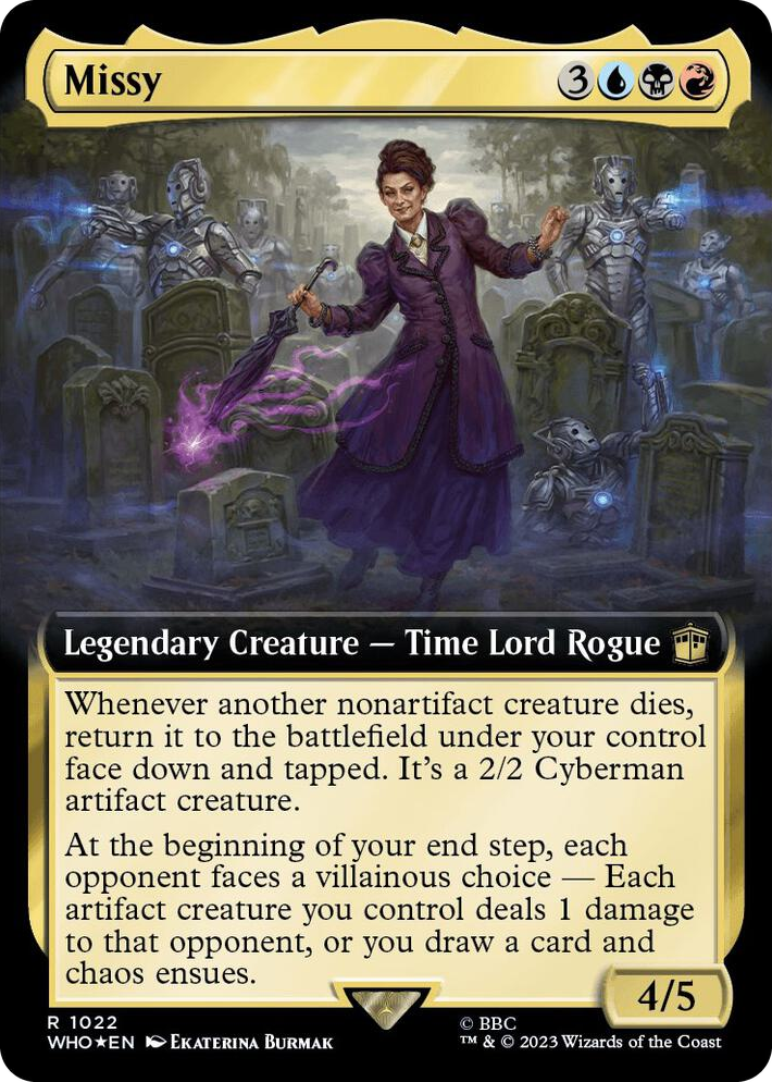 1022 Missy (Extended Art) (Surge Foil) R Universes Beyond: Doctor Who