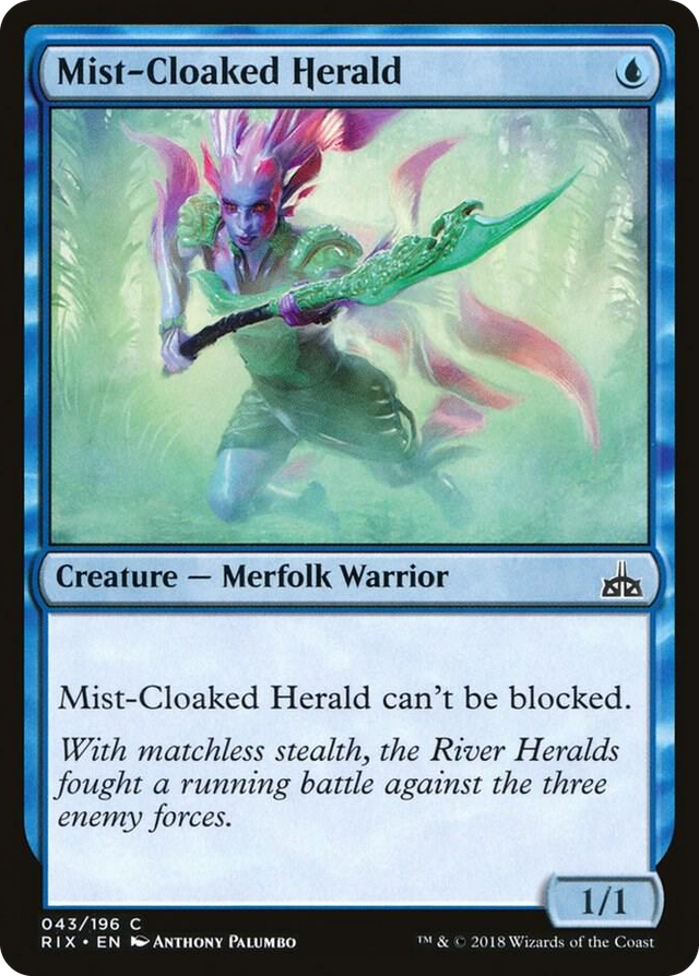 0043 Mist-Cloaked Herald C Rivals of Ixalan