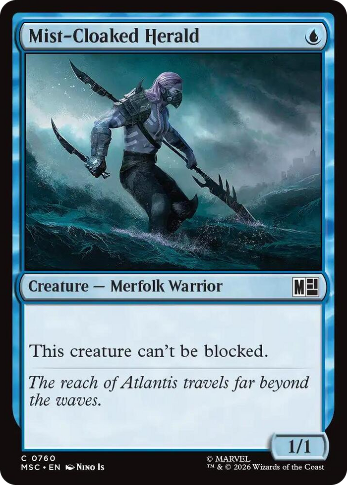 Mist-Cloaked Herald #760 C - Commander: Marvel Super Heroes Pokemon card