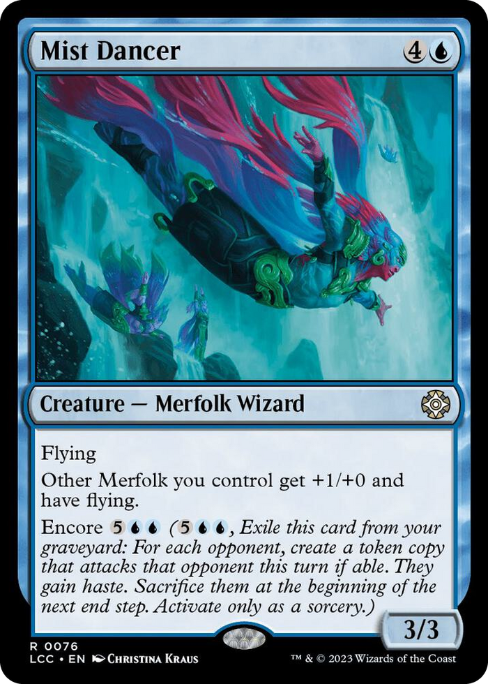 Mist Dancer #76 R - Commander: The Lost Caverns of Ixalan Pokemon card