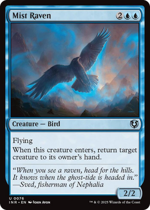 0076 Mist Raven U Innistrad Remastered