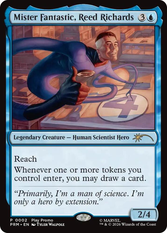 0002 Mister Fantastic, Reed Richards P Standard Showdown Promos