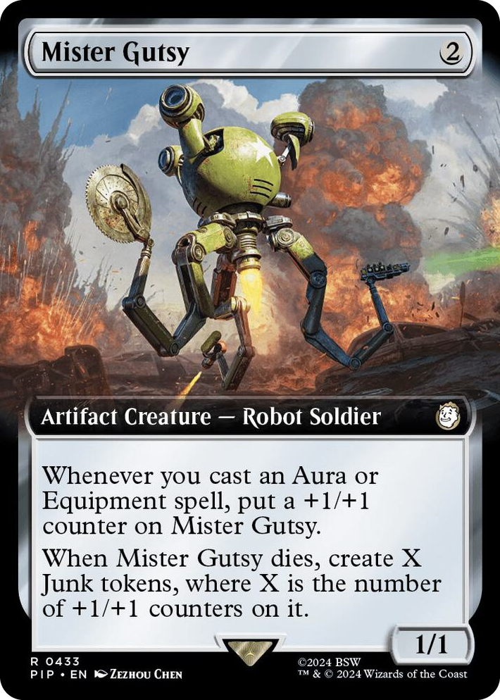 0433 Mister Gutsy (Extended Art) R Universes Beyond: Fallout