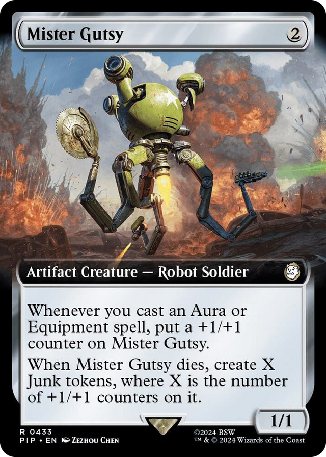 0433 Mister Gutsy (Extended Art) R Universes Beyond: Fallout