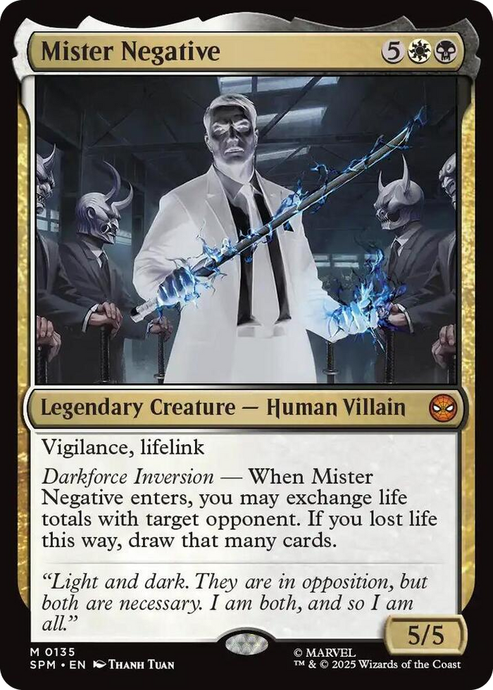 Mister Negative #135 M - Marvel's Spider-Man Pokemon card