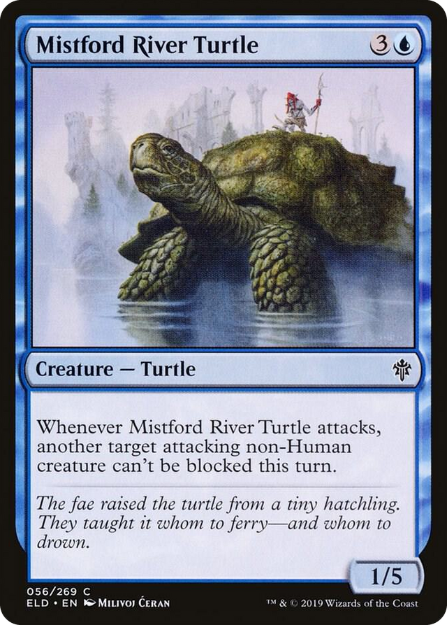 0056 Mistford River Turtle C Throne of Eldraine