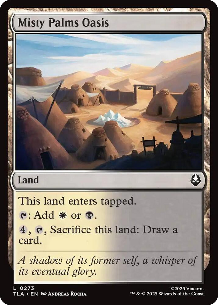 Misty Palms Oasis #273 L - The Last Airbender Pokemon card