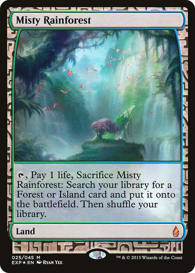 Misty Rainforest #25 M - Zendikar Expeditions Pokemon card
