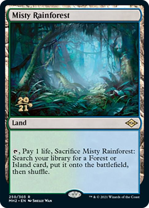0250 Misty Rainforest R Prerelease Cards