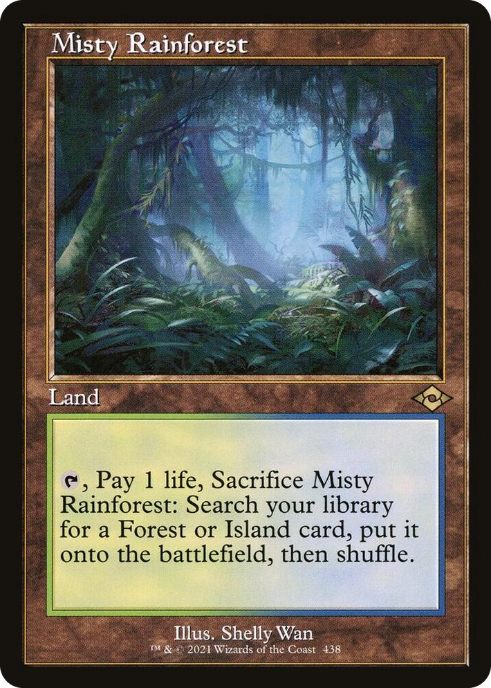 0438 Misty Rainforest (Retro Frame) R Modern Horizons 2