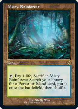 0438 Misty Rainforest (Retro Frame) (Foil Etched) R Modern Horizons 2
