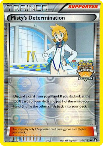 0104 Misty's Determination - 104/122 (Regional Championships) Promo League & Championship Cards