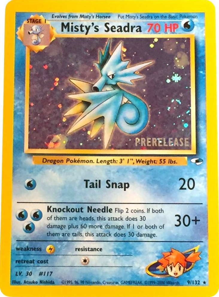 0009 Misty's Seadra (Prerelease) Promo WoTC Promo