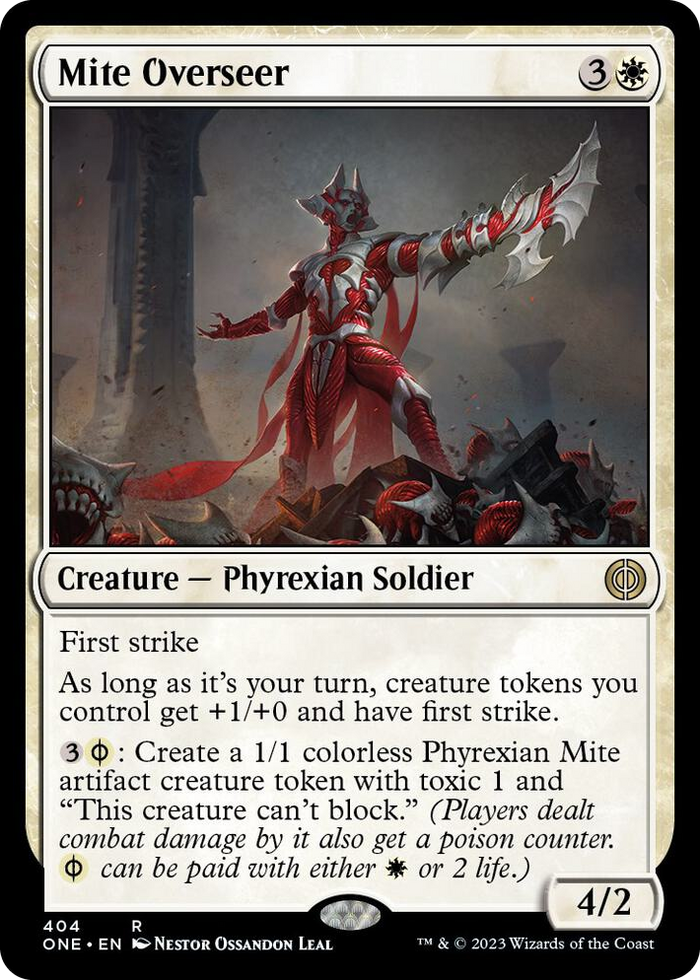 Mite Overseer #404 R - Phyrexia: All Will Be One Pokemon card