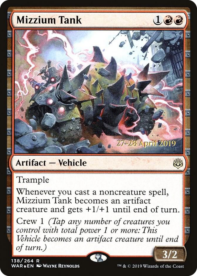 0138 Mizzium Tank R Prerelease Cards
