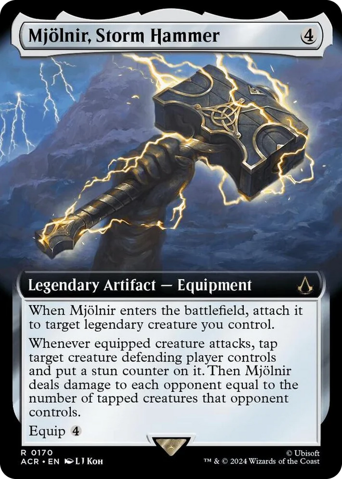 0170 Mjolnir, Storm Hammer (Extended Art) R Universes Beyond: Assassin's Creed