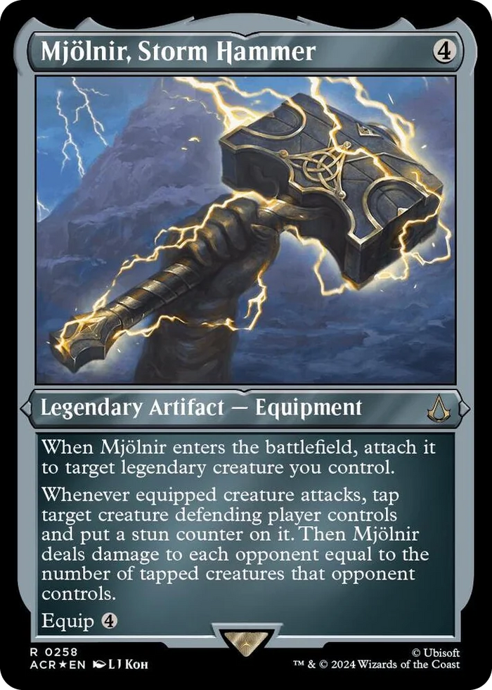 0258 Mjolnir, Storm Hammer (Foil Etched) R Universes Beyond: Assassin's Creed