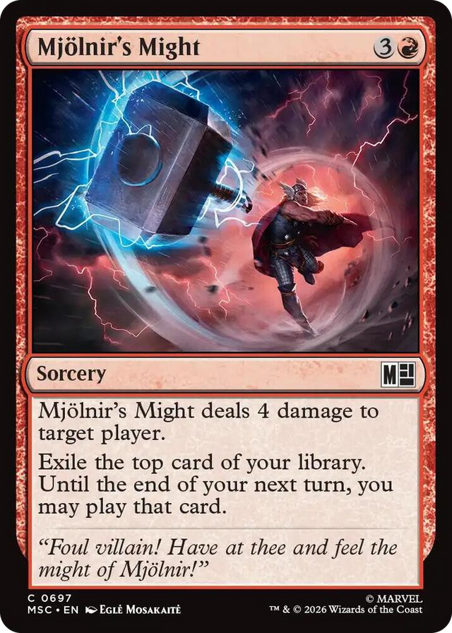 0697 Mjolnir's Might C Commander: Marvel Super Heroes