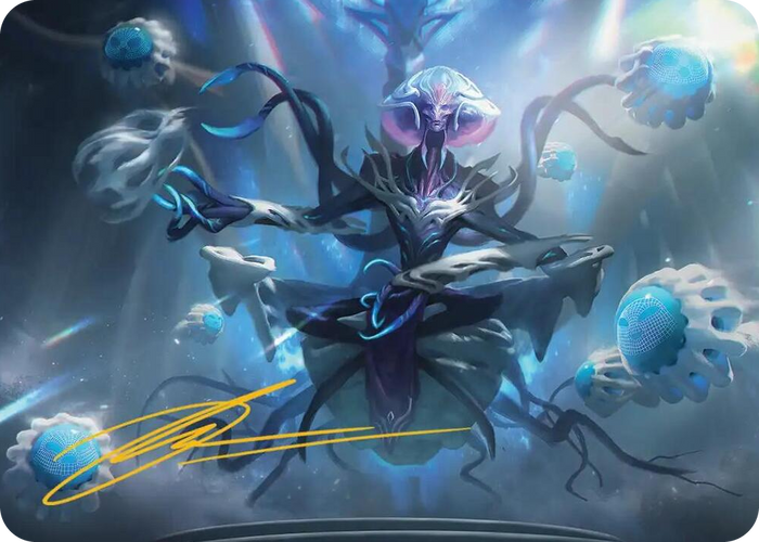 Mm'menon, the Right Hand Art Card (Gold-Stamped Signature) #8 S - Art Series: Edge of Eternities Pokemon card