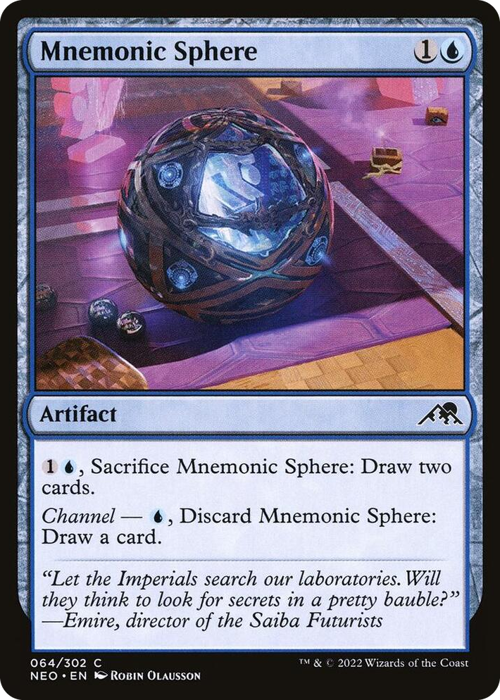 0064 Mnemonic Sphere C Kamigawa: Neon Dynasty