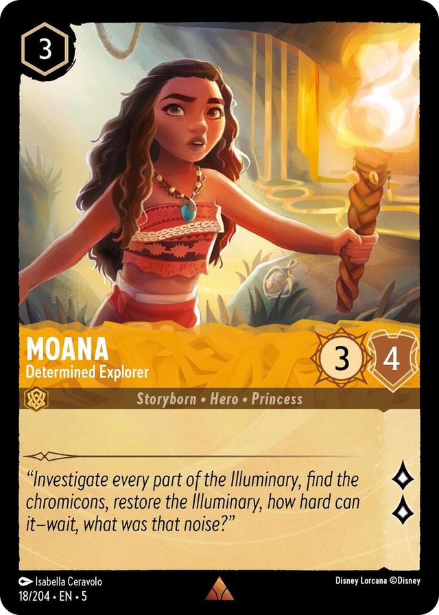0018 Moana - Determined Explorer Rare Shimmering Skies