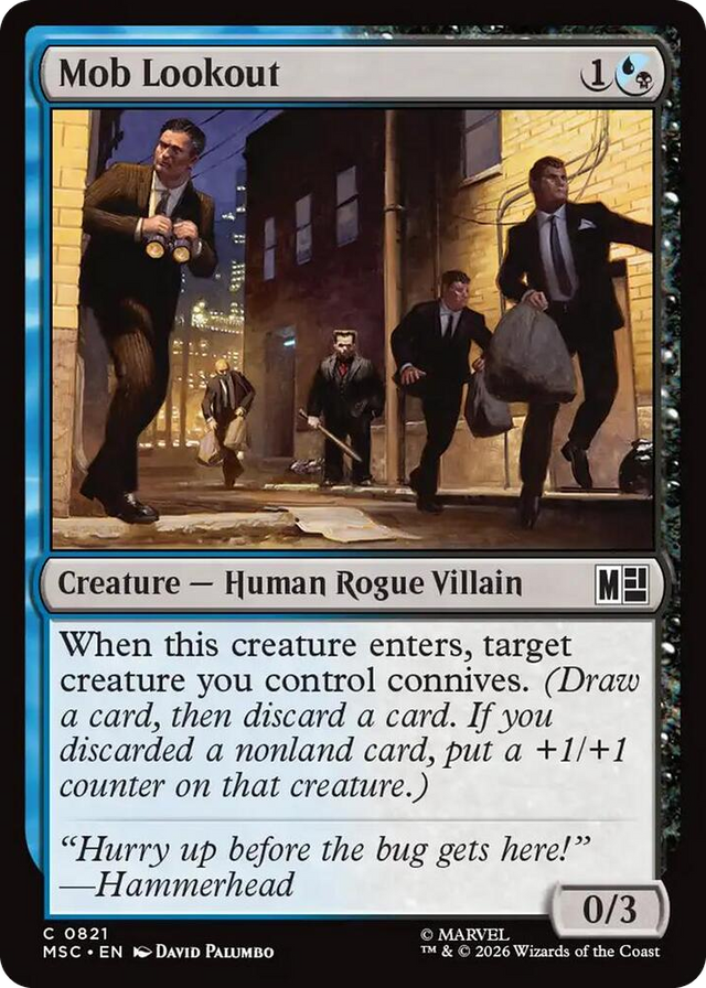 0821 Mob Lookout C Commander: Marvel Super Heroes