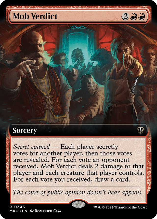0343 Mob Verdict (Extended Art) R Commander: Murders at Karlov Manor