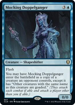 Mocking Doppelganger #667 R - Commander Legends: Battle for Baldur's Gate Pokemon card