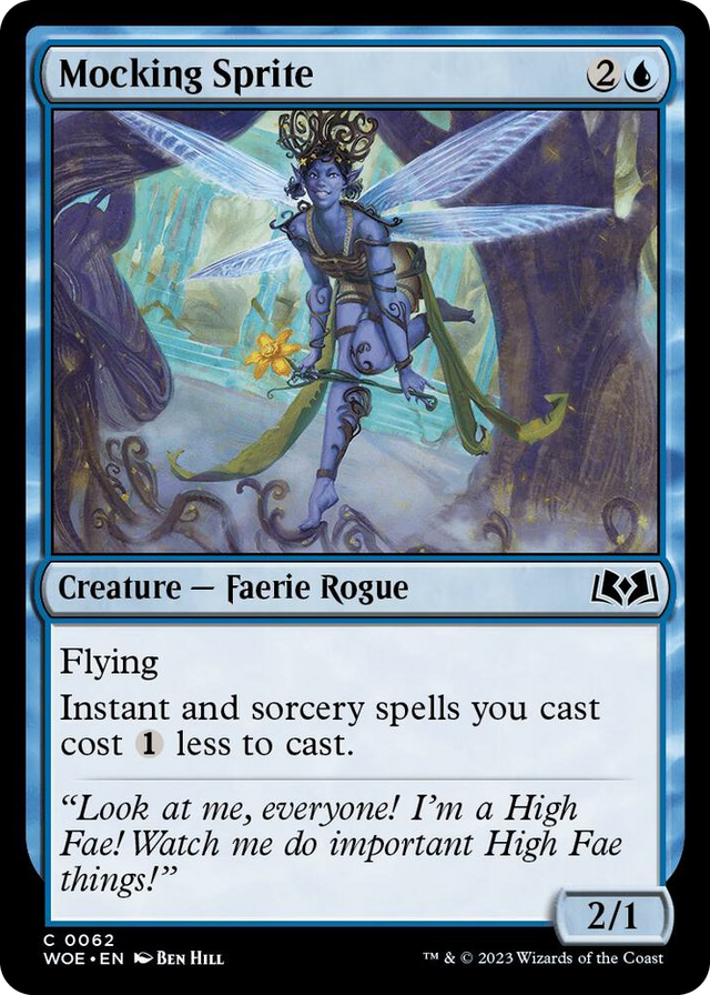 0062 Mocking Sprite C Wilds of Eldraine