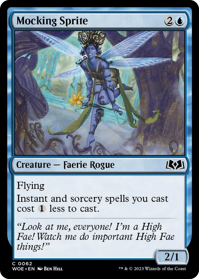 0062 Mocking Sprite C Wilds of Eldraine