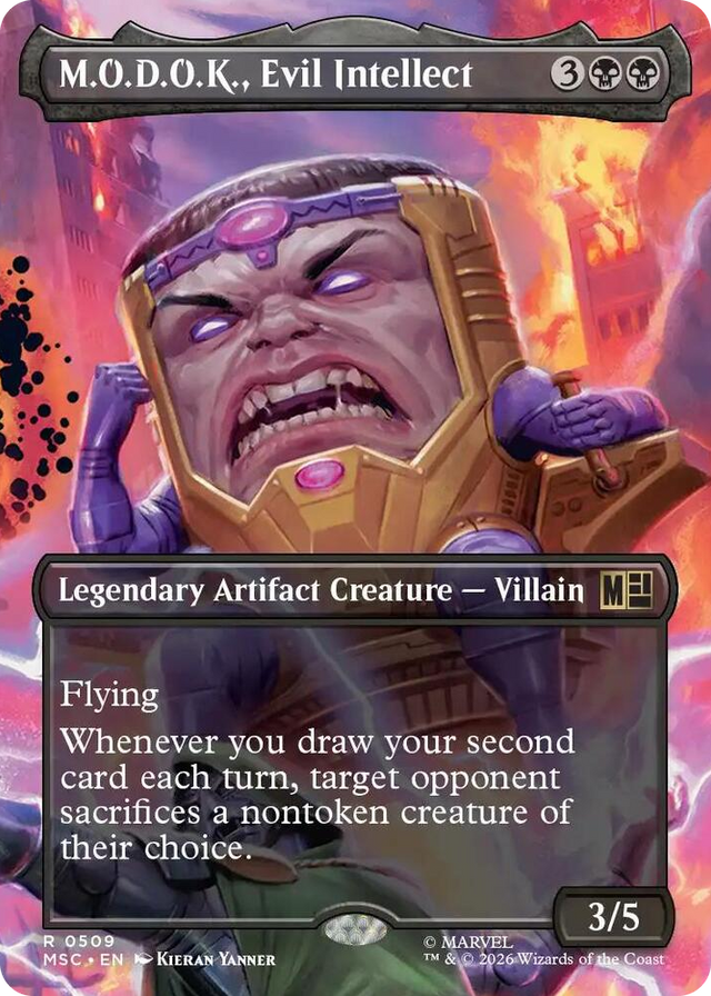 0509 M.O.D.O.K., Evil Intellect (Borderless) R Commander: Marvel Super Heroes