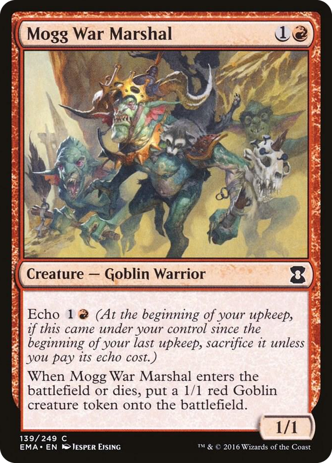 Mogg War Marshal #139 C - Eternal Masters Pokemon card