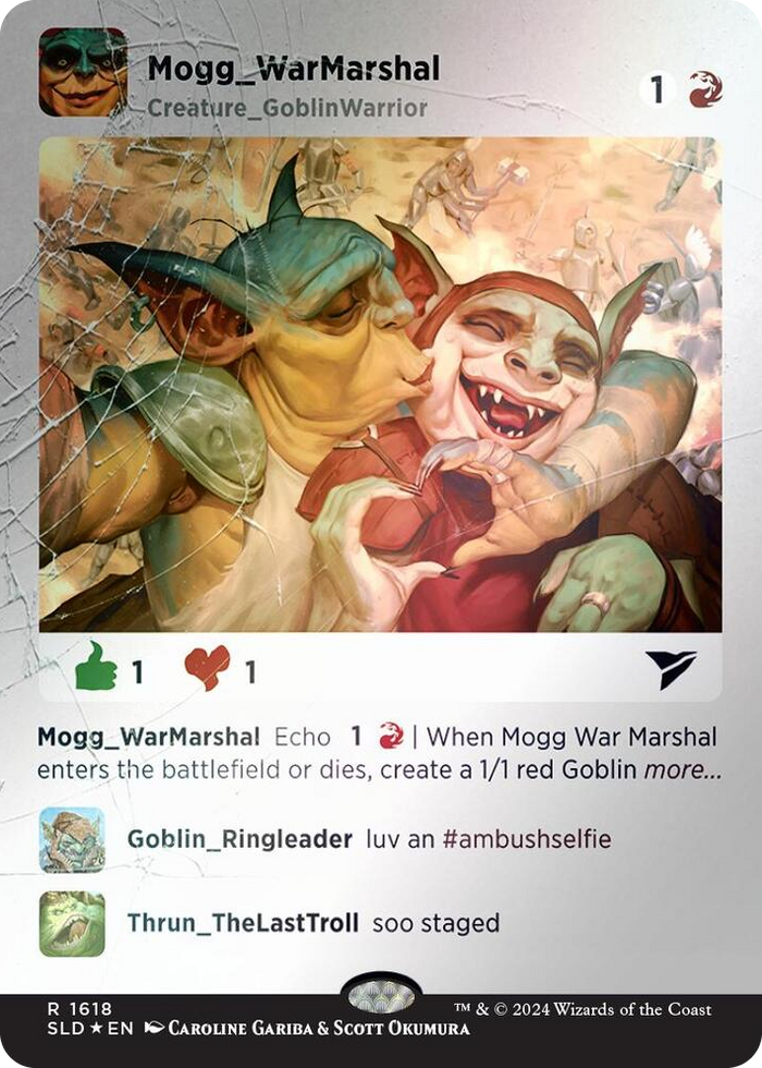 Mogg War Marshal (Rainbow Foil) #1618 R - Secret Lair Drop Series Pokemon card