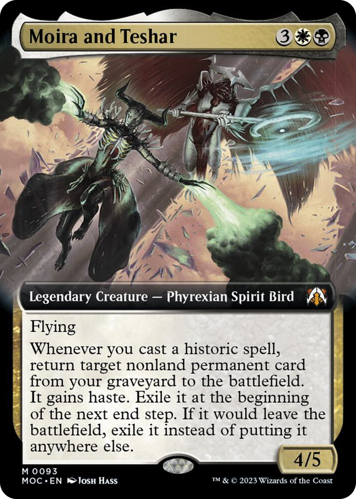 0093 Moira and Teshar (Extended Art) M Commander: March of the Machine